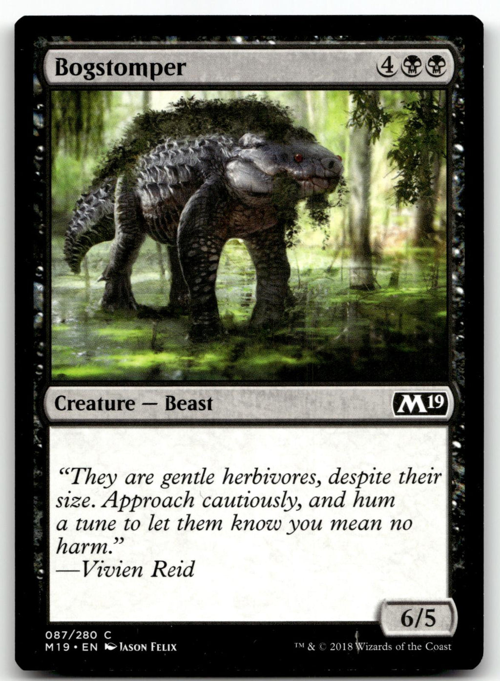 Bogstomper 87 Common Core Set 2019 Magic: The Gathering Near Mint