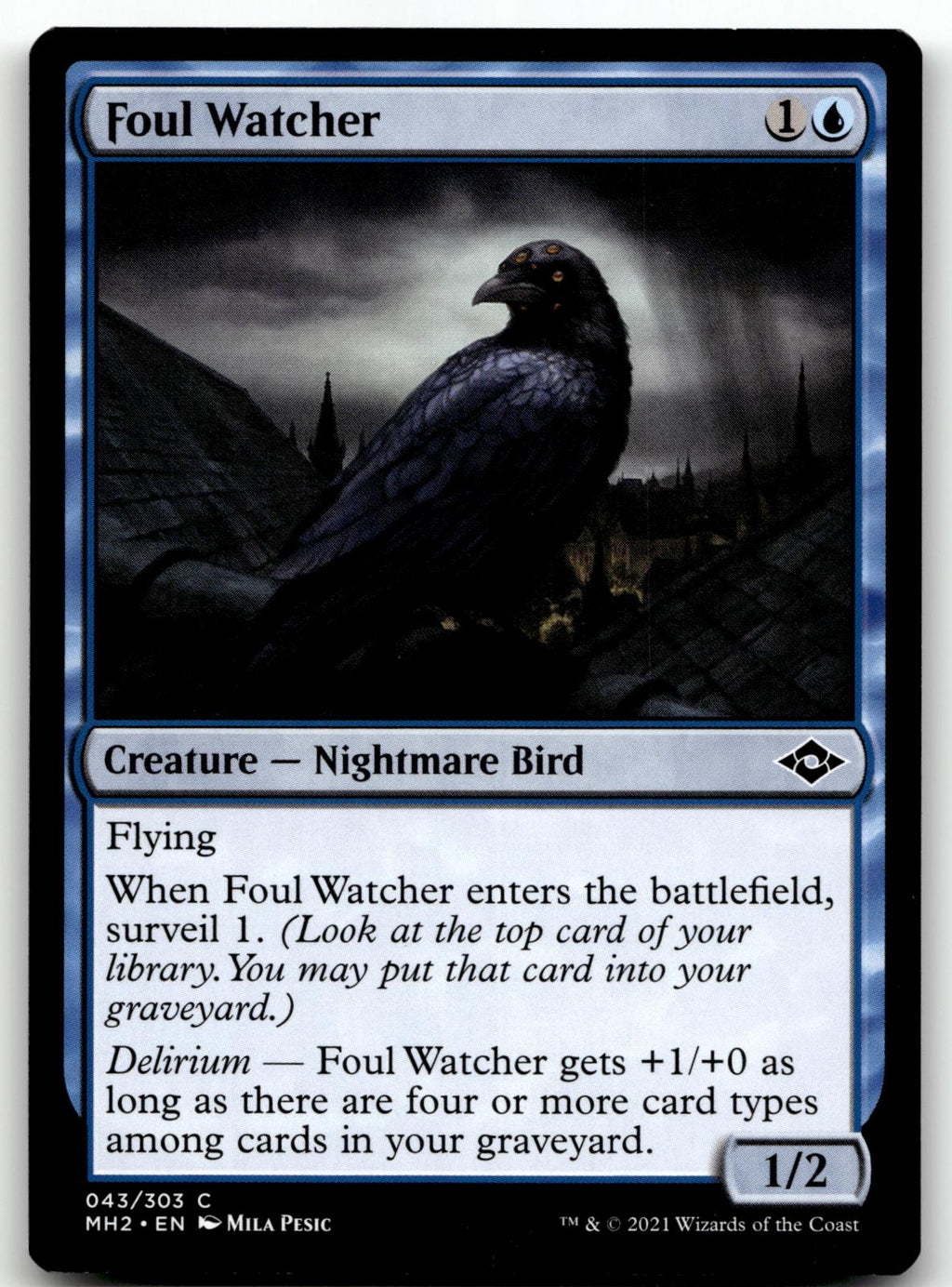 Foul Watcher 43 Common Modern Horizons 2 Magic: The Gathering Near Mint