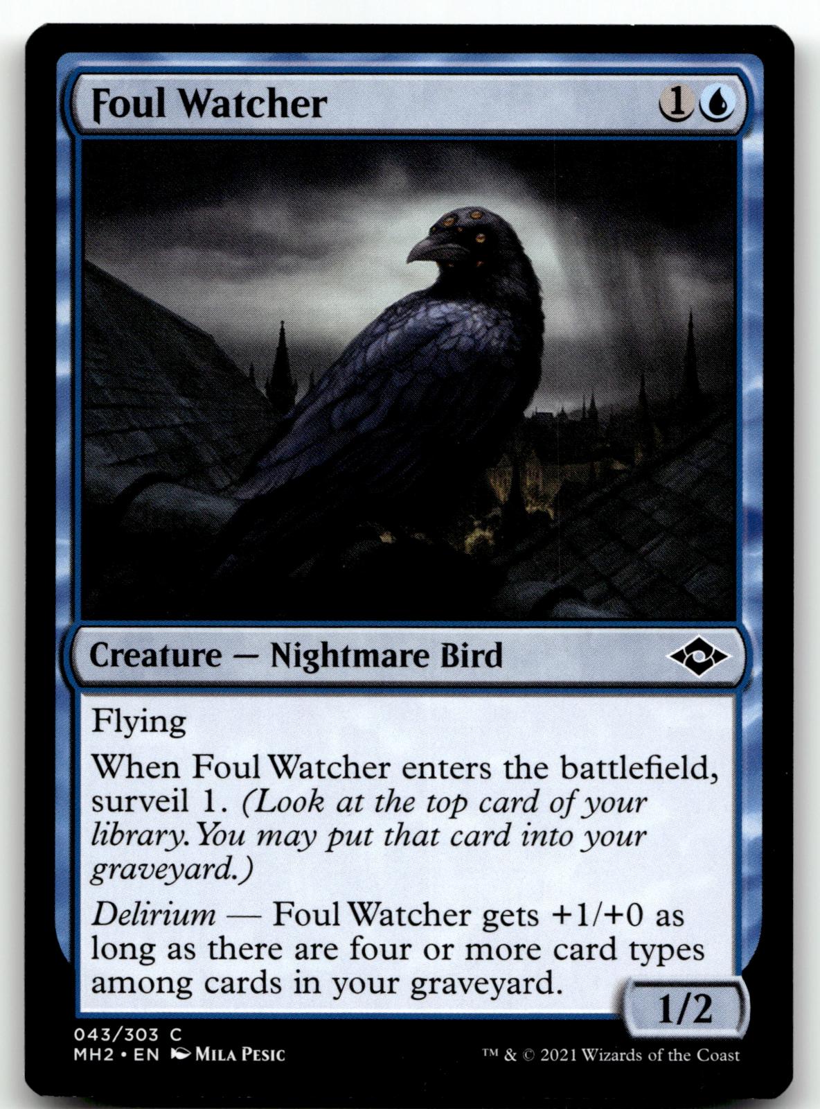 Foul Watcher 43 Common Modern Horizons 2 Magic: The Gathering Near Mint