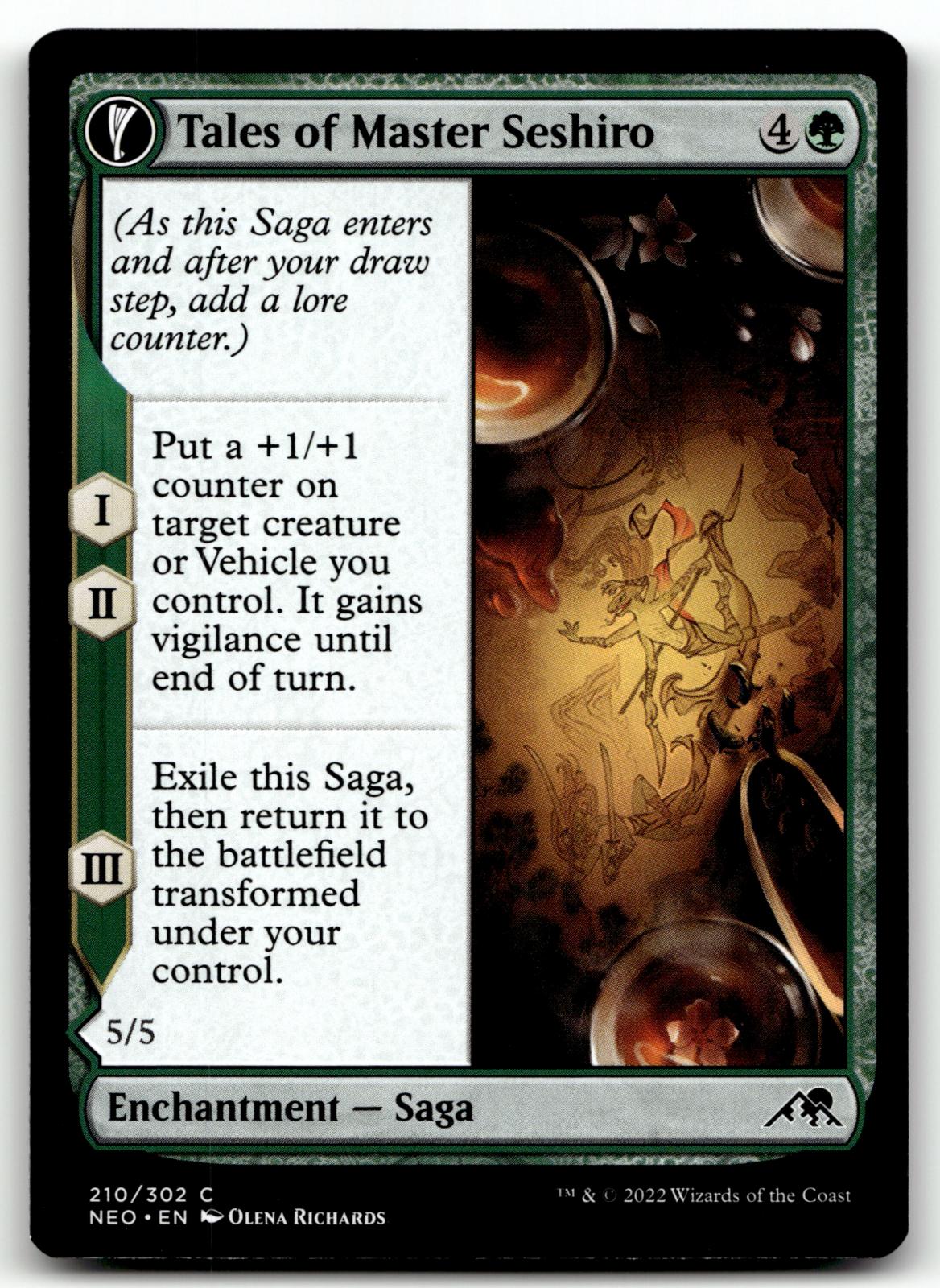 Tales of Master Seshiro 210 Kamigawa: Neon Dynasty Magic: The Gathering NM