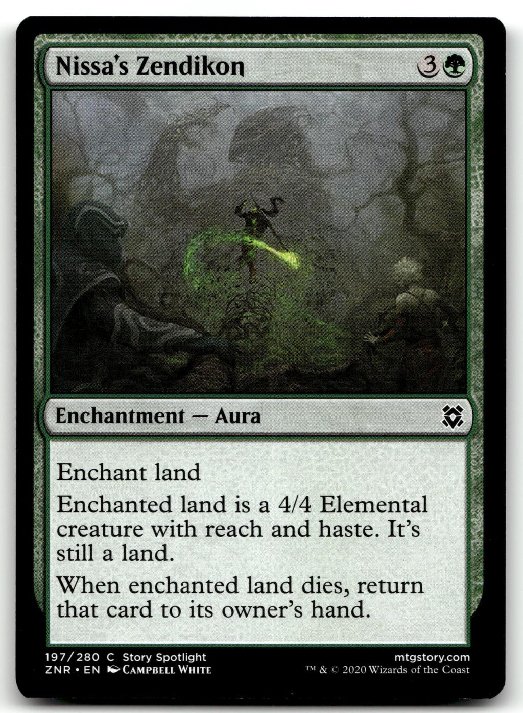 Nissa's Zendikon 197 Common Zendikar Rising Magic: The Gathering Near Mint