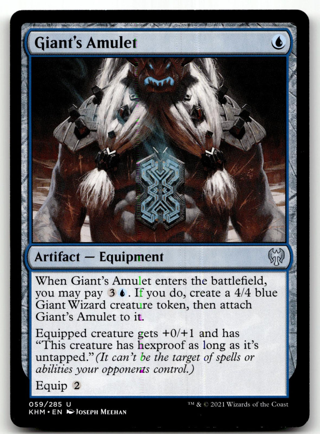 Giant's Amulet 59 Uncommon Kaldheim Magic: The Gathering Near Mint