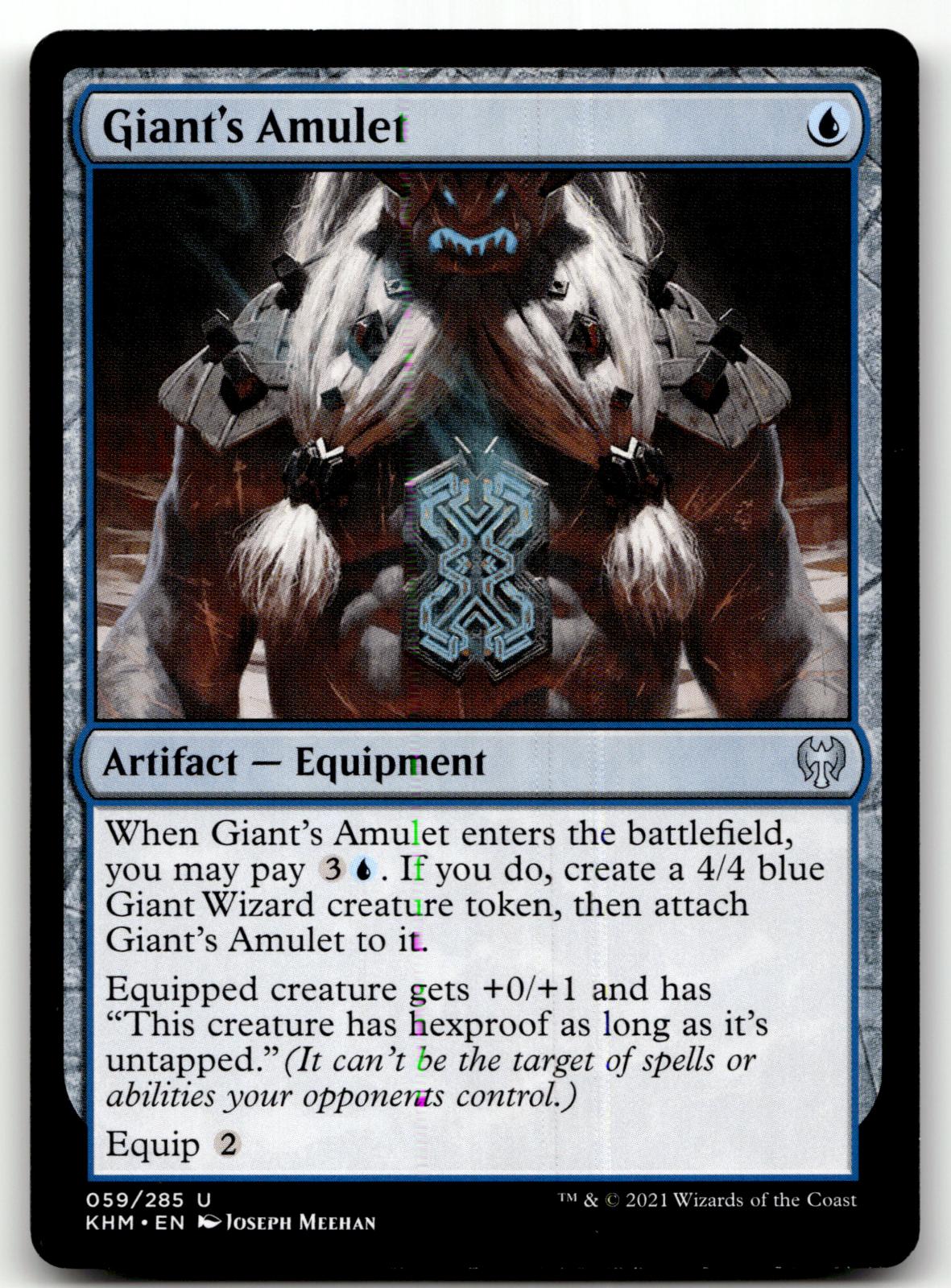 Giant's Amulet 59 Uncommon Kaldheim Magic: The Gathering Near Mint