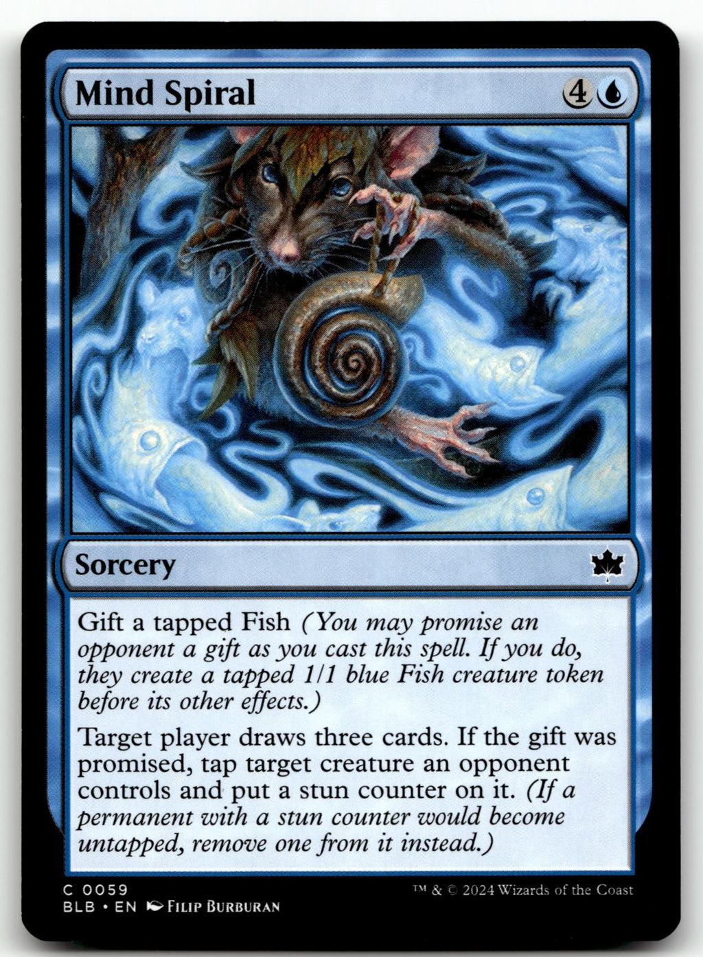 Mind Spiral 59 Common Bloomburrow Magic: The Gathering Near Mint