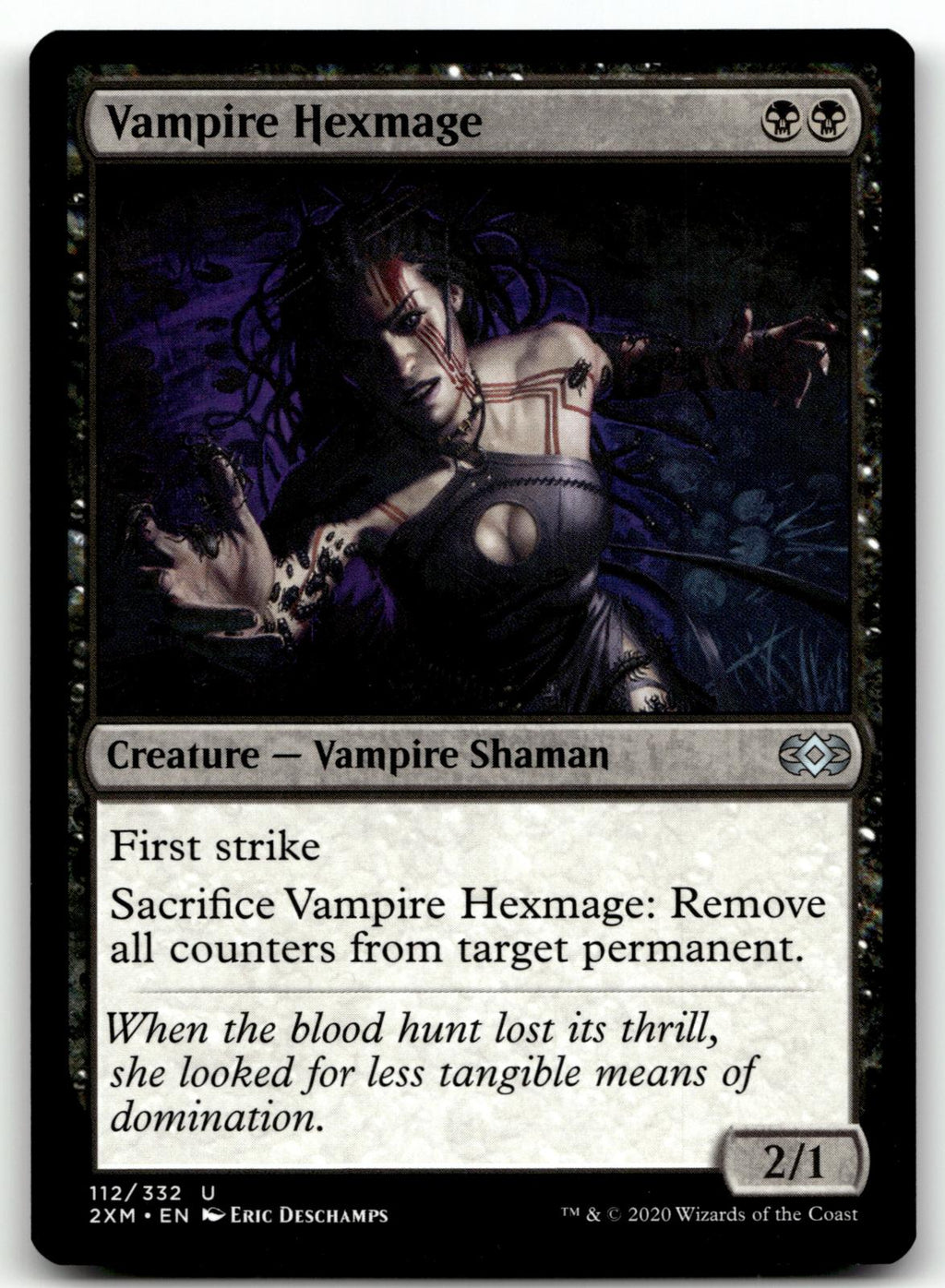 Vampire Hexmage 112 Uncommon Double Masters Magic: The Gathering Near Mint