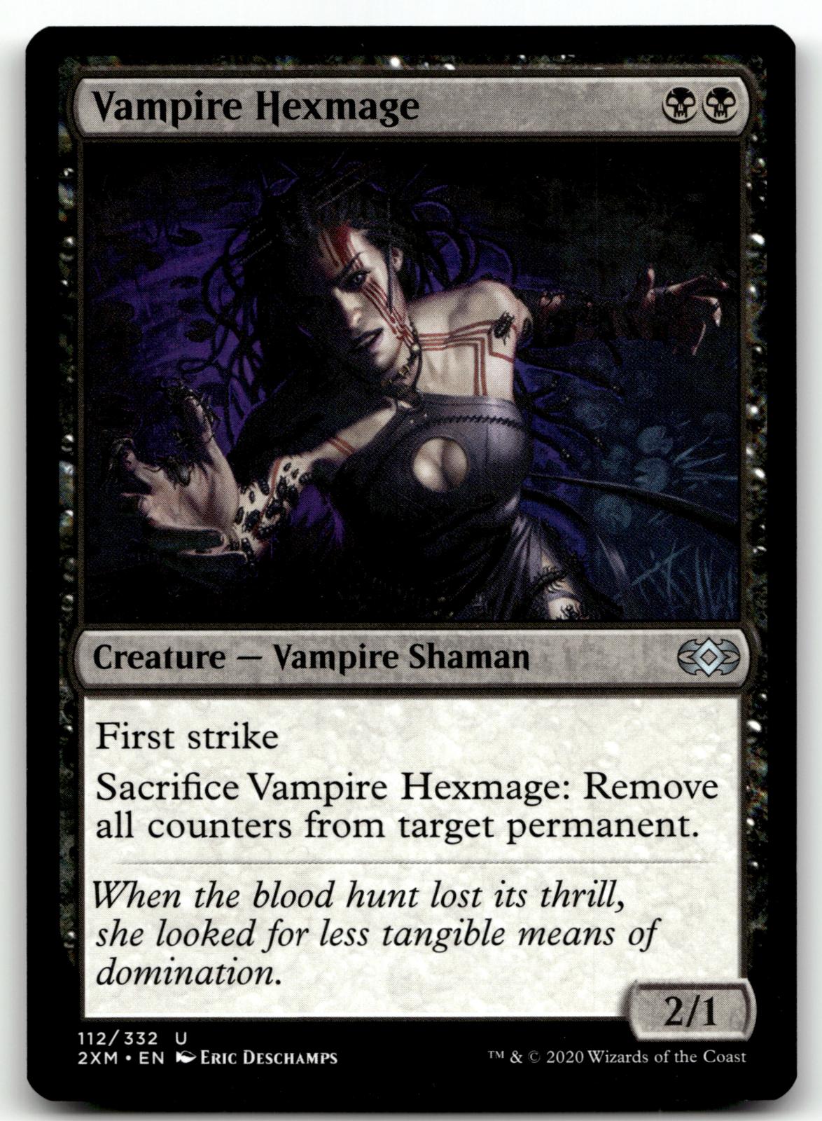 Vampire Hexmage 112 Uncommon Double Masters Magic: The Gathering Near Mint