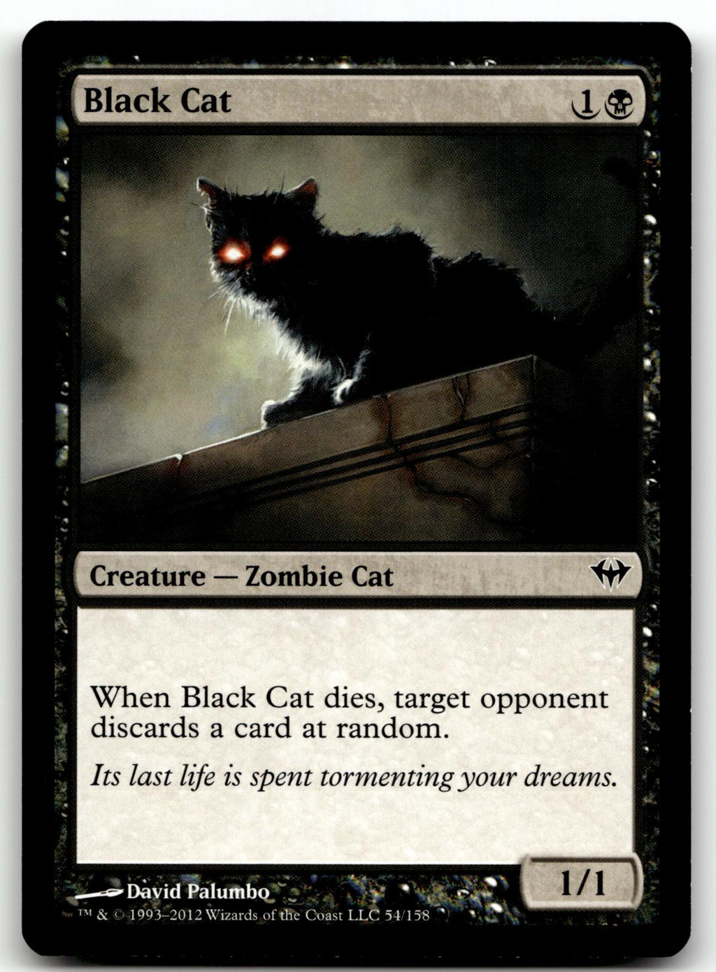 Black Cat 54 Common Dark Ascension Magic: The Gathering Near Mint