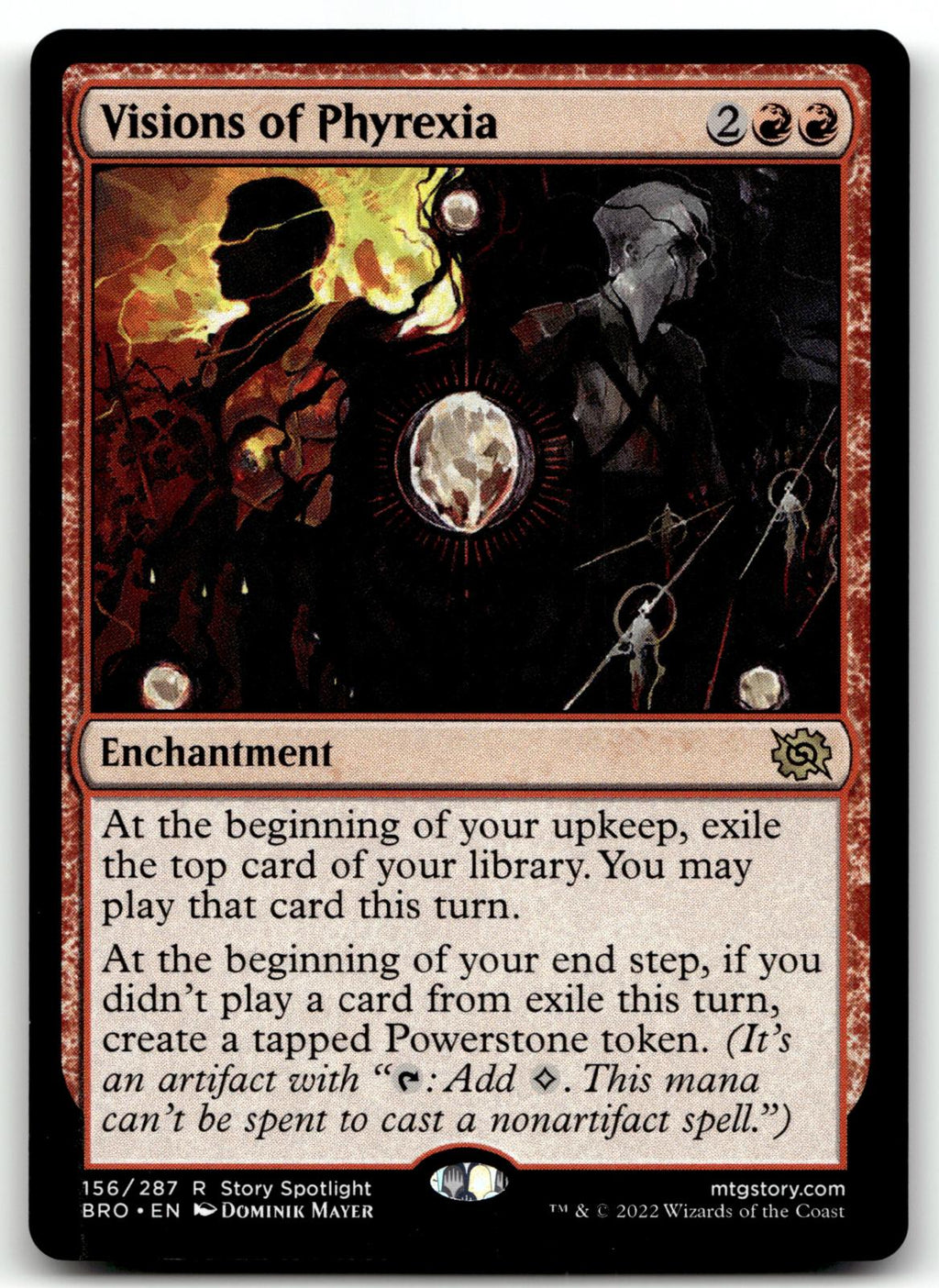 Visions of Phyrexia 156 Rare The Brothers' War Magic: The Gathering Near Mint