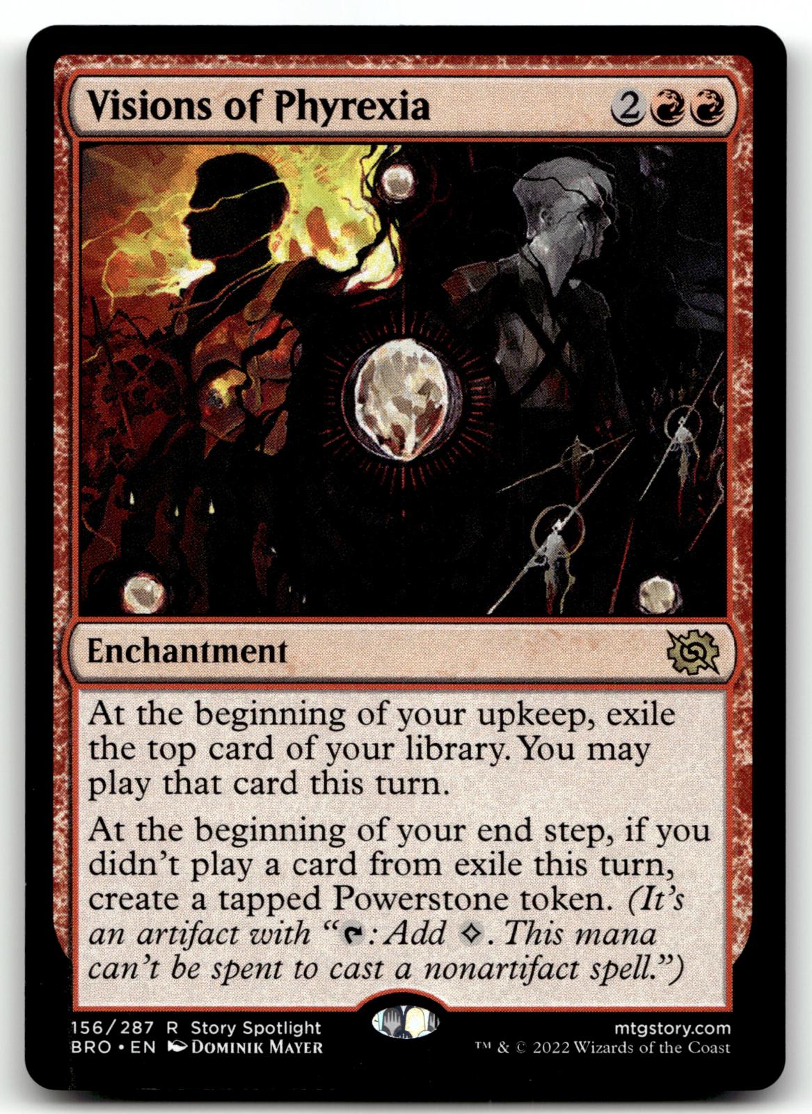 Visions of Phyrexia 156 Rare The Brothers' War Magic: The Gathering Near Mint
