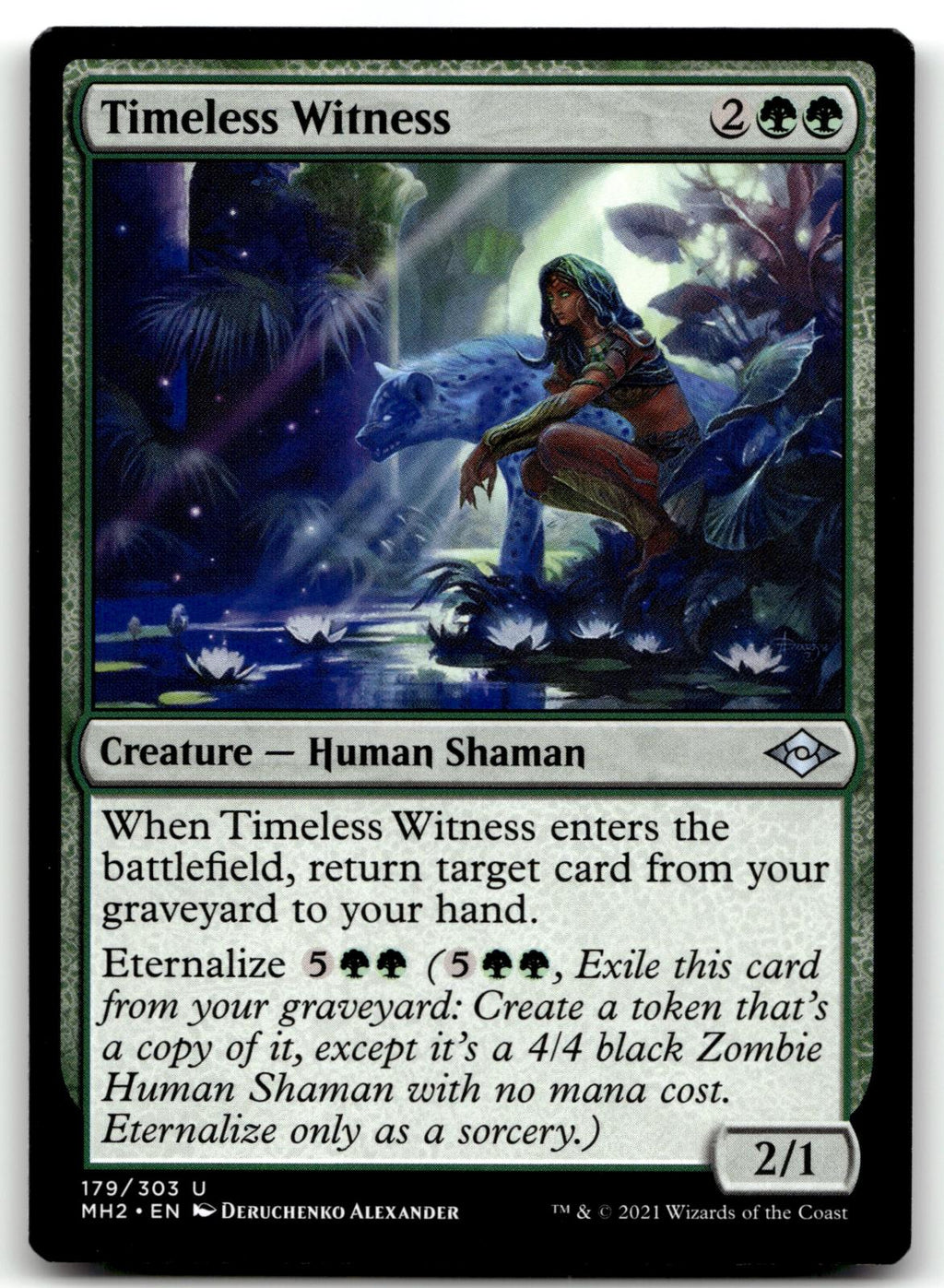 Timeless Witness 179 Uncommon Modern Horizons 2 Magic: The Gathering Near Mint