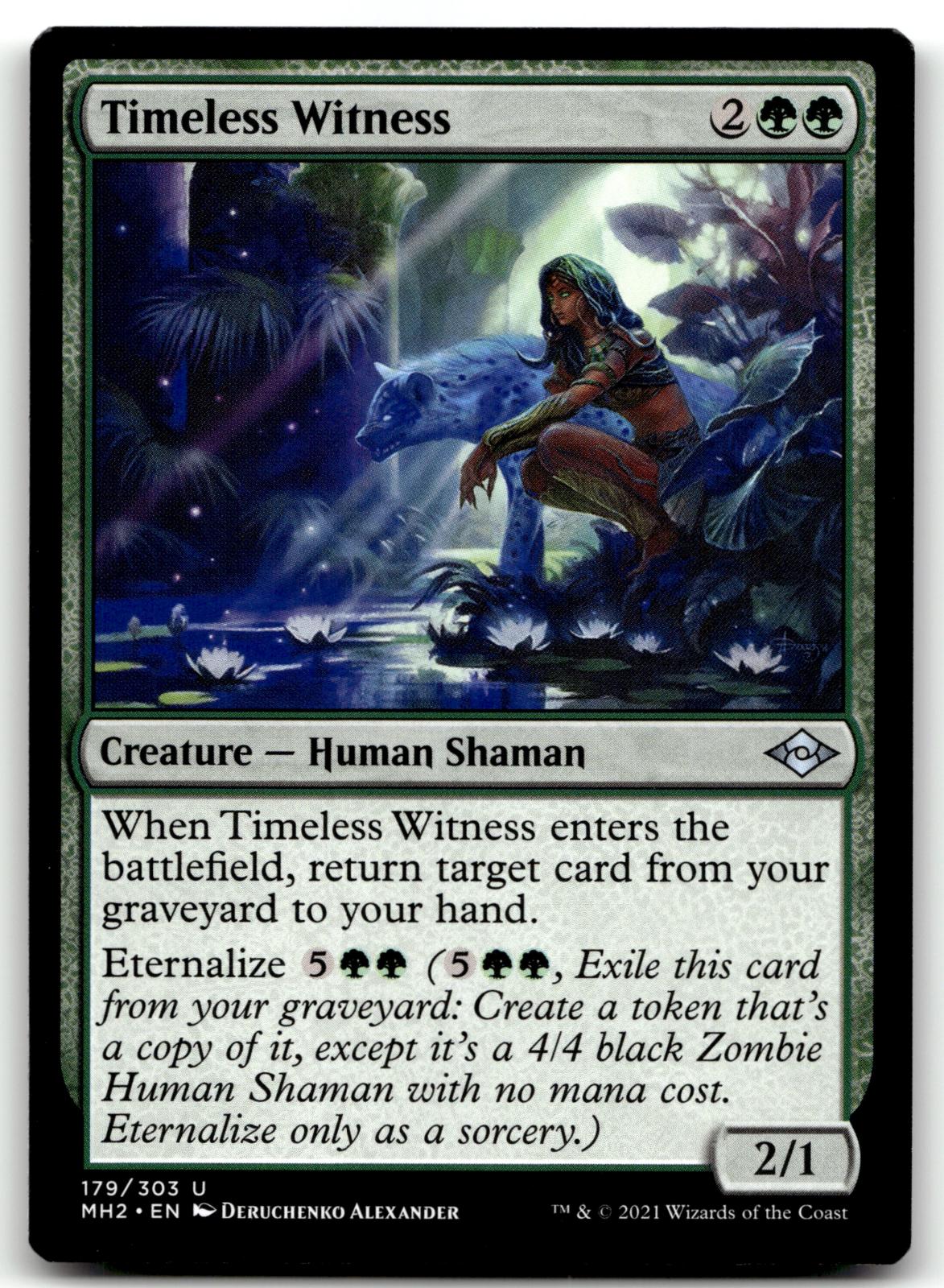 Timeless Witness 179 Uncommon Modern Horizons 2 Magic: The Gathering Near Mint