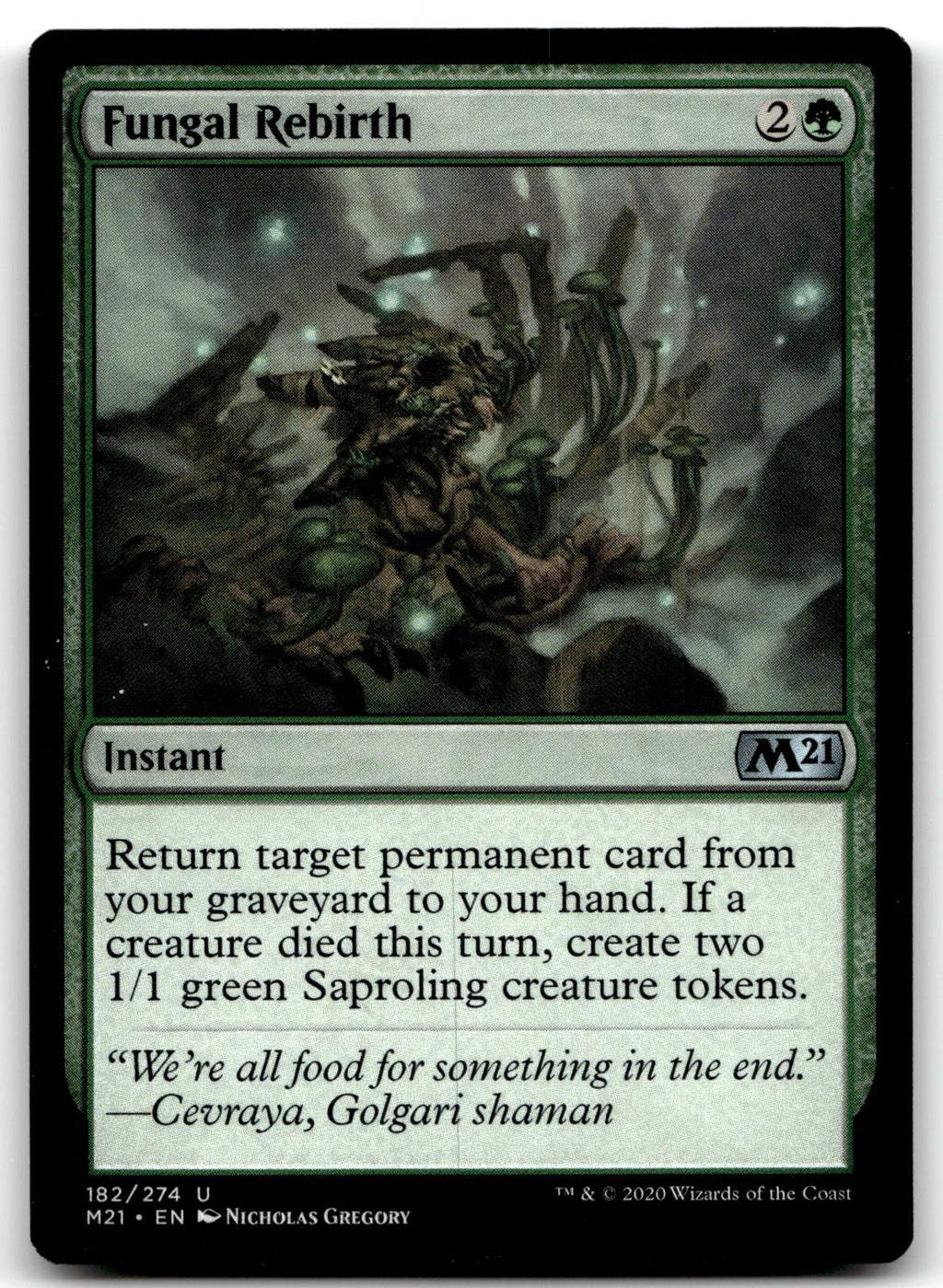 Fungal Rebirth 182 Uncommon Core Set 2021 Magic: The Gathering Near Mint