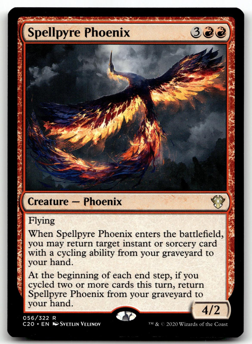 Spellpyre Phoenix 56 Rare Commander 2020 Magic: The Gathering Near Mint