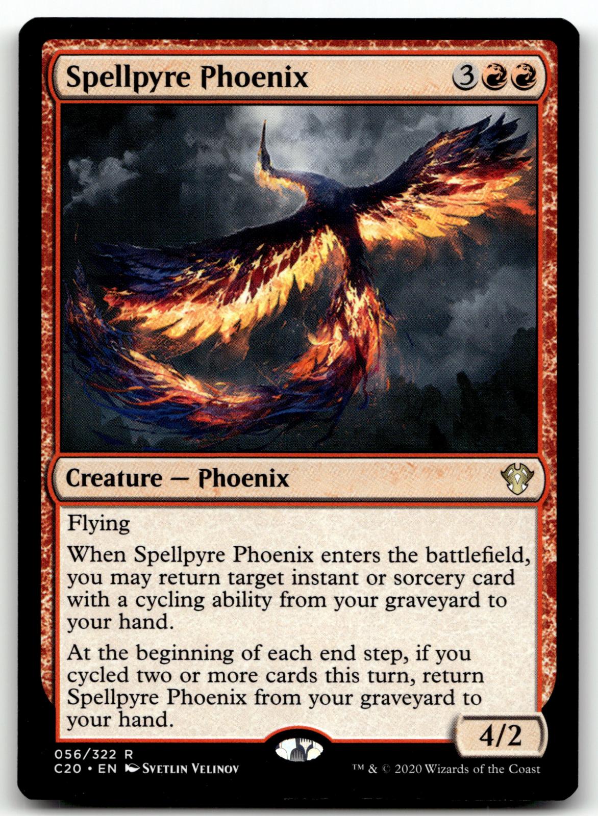 Spellpyre Phoenix 56 Rare Commander 2020 Magic: The Gathering Near Mint