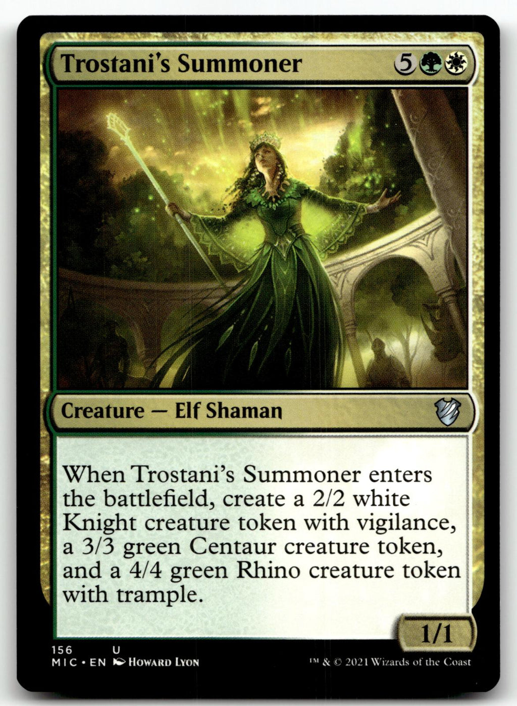 Trostani's Summoner 156 Commander: Innistrad: Midnight Hunt Magic
