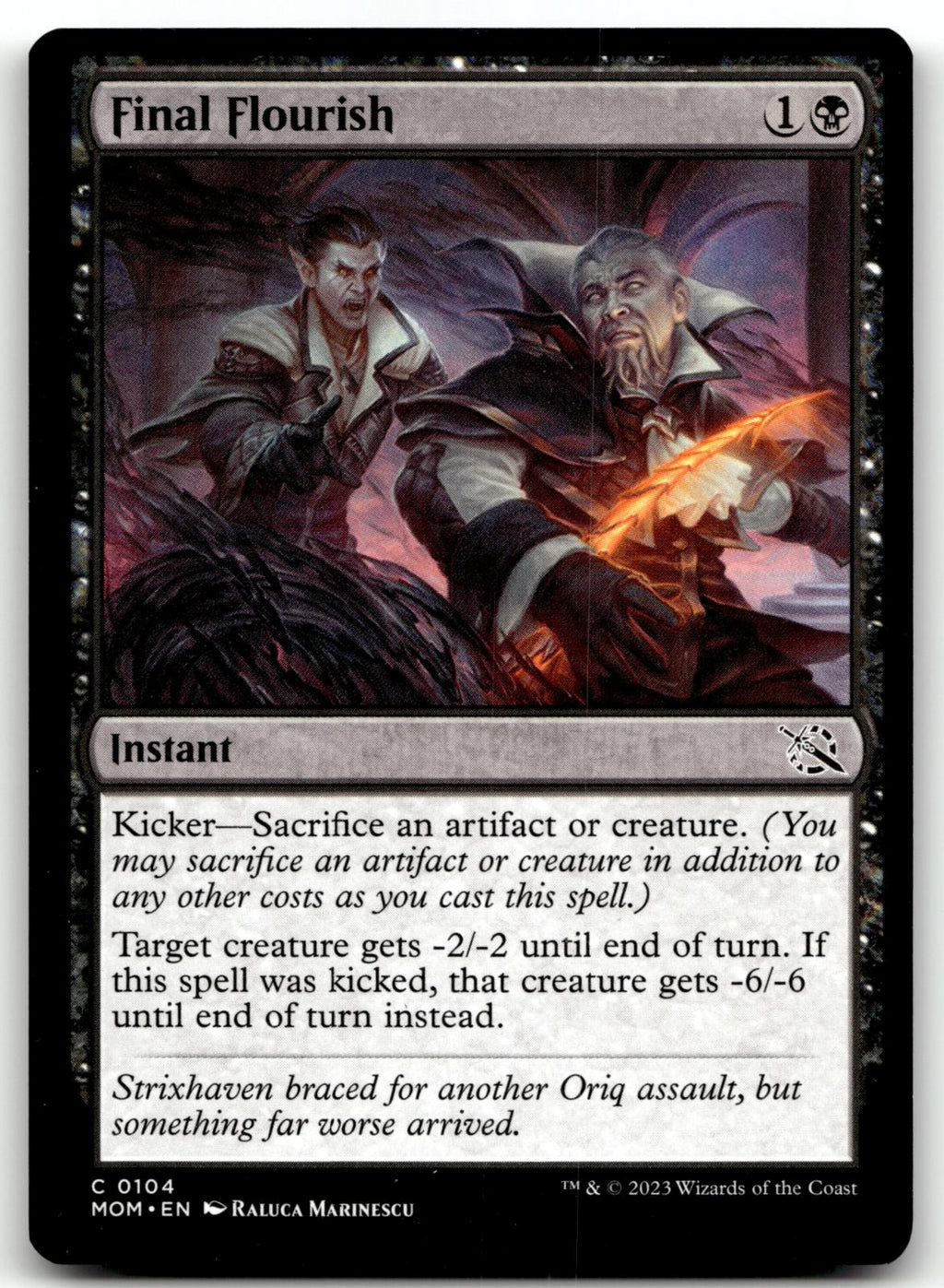 Final Flourish 104 Common March of the Machine Magic: The Gathering Near Mint