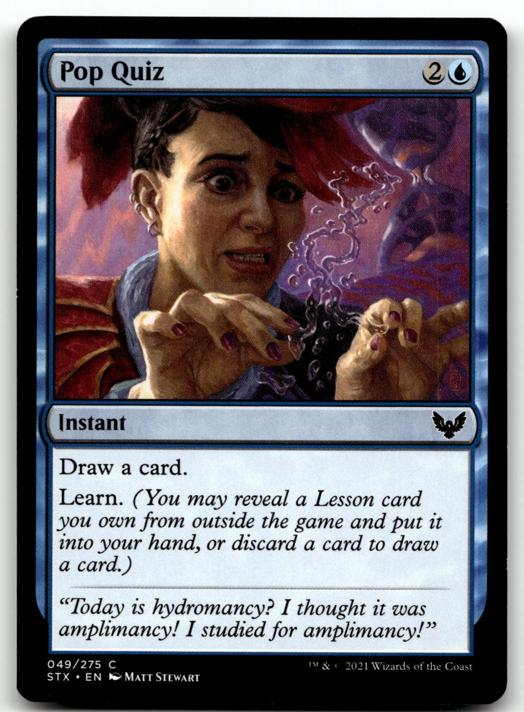 Pop Quiz 49 Common Strixhaven: School of Mages Magic: The Gathering Near Mint