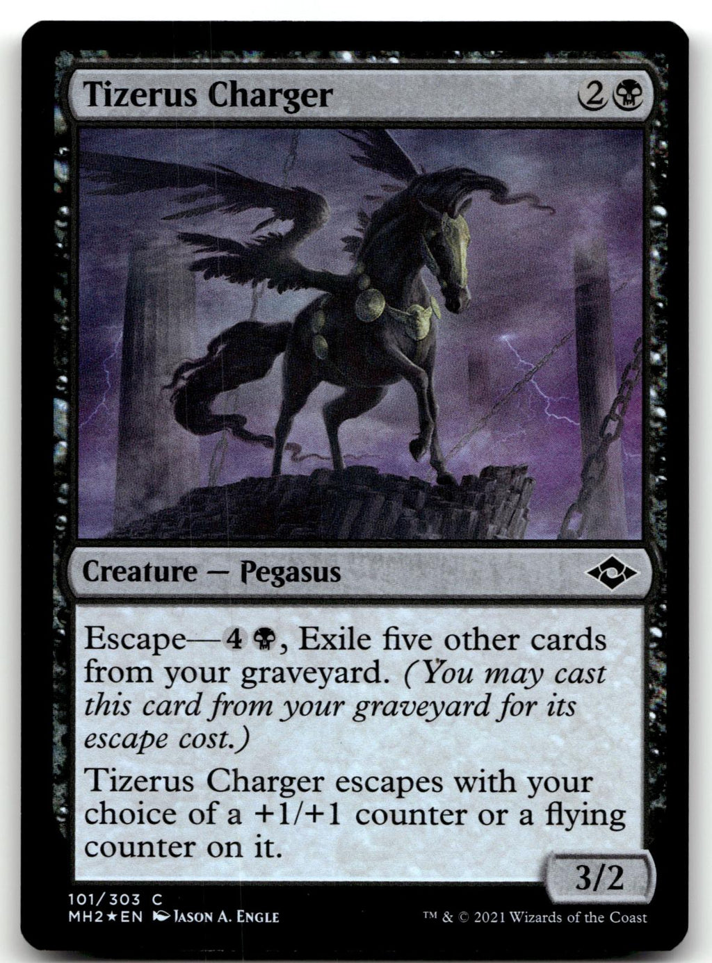 Tizerus Charger 101 Common Modern Horizons 2 Magic: The Gathering Foil Near Mint