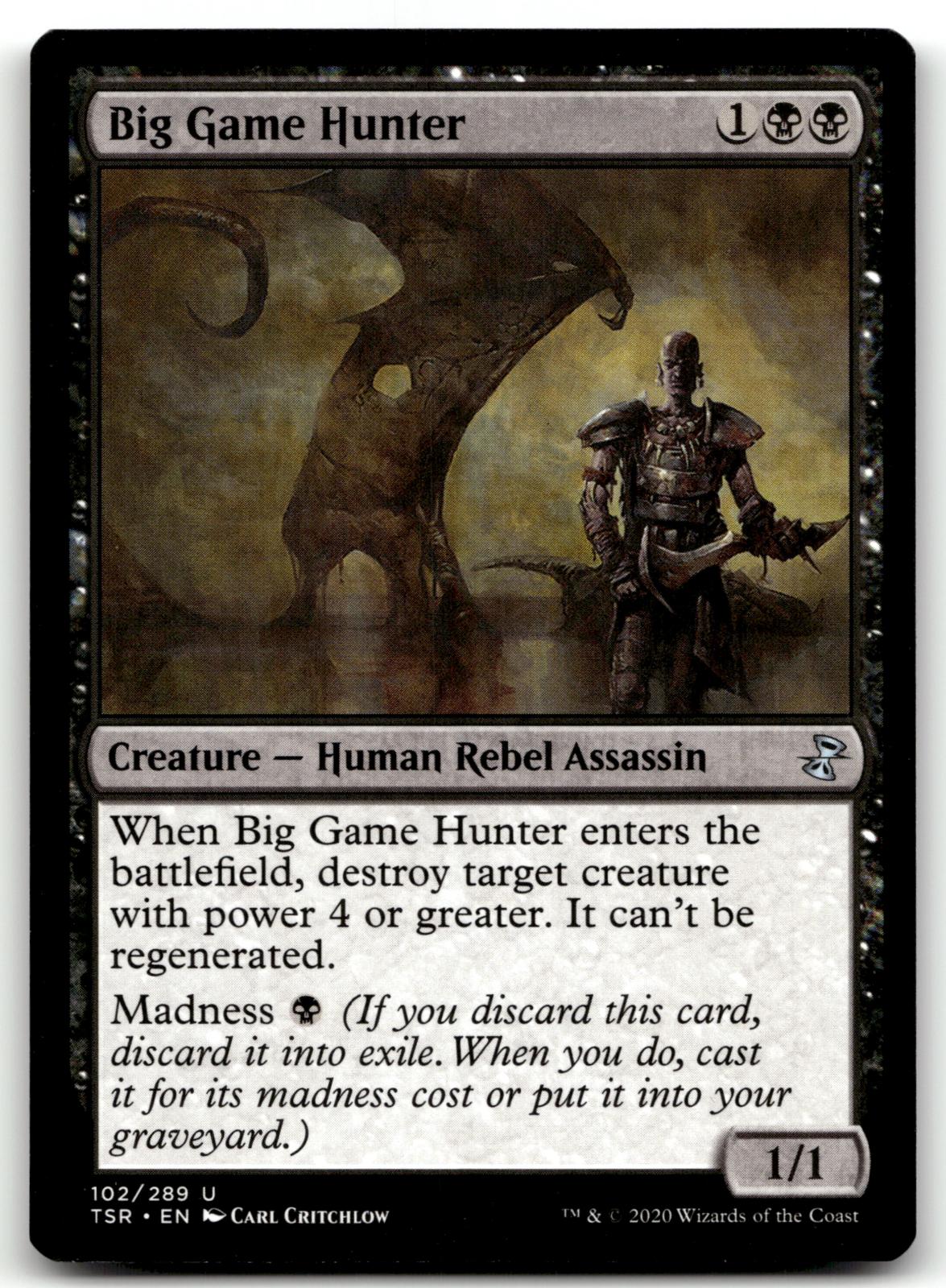 Big Game Hunter 102 Uncommon Time Spiral: Remastered Magic: The Gathering NM