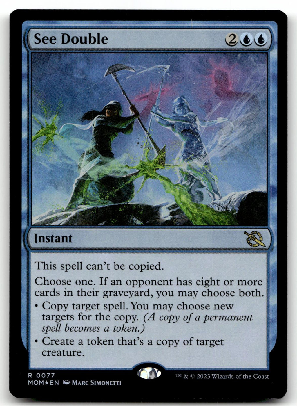 See Double 77 Rare March of the Machine Magic: The Gathering Foil Near Mint
