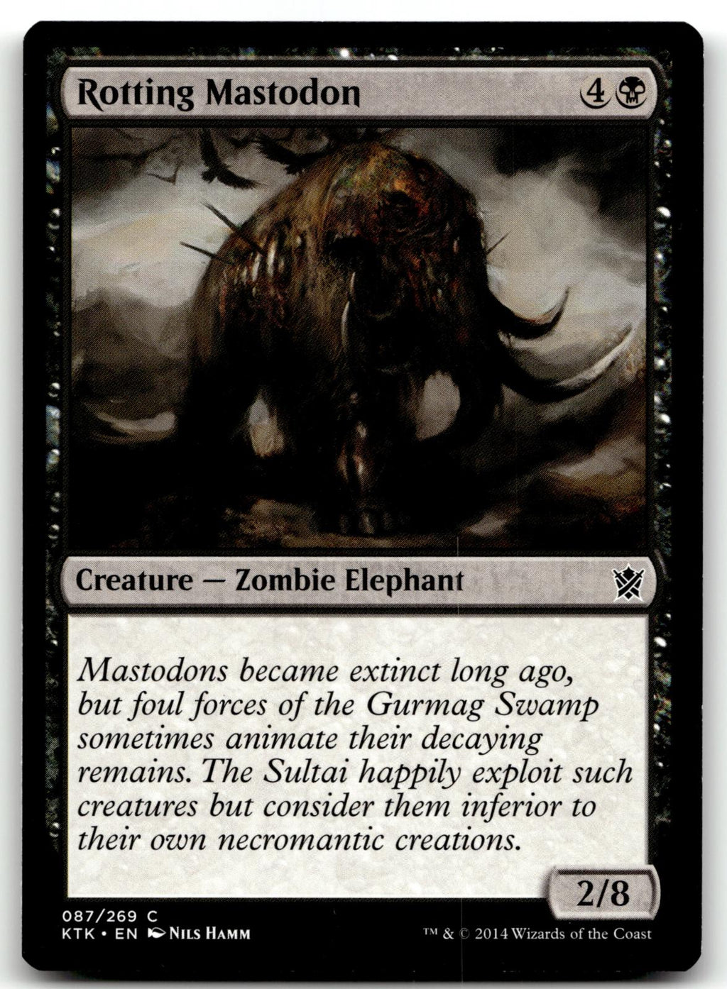 Rotting Mastodon 87 Common Khans of Tarkir Magic: The Gathering Near Mint