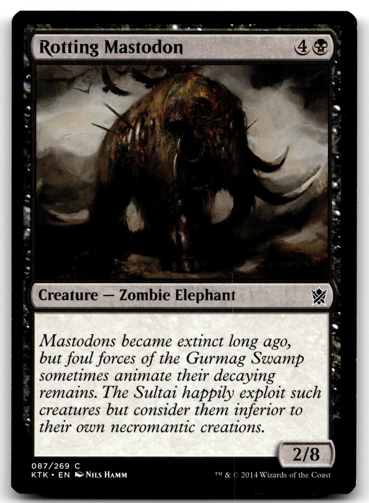 Rotting Mastodon 87 Common Khans of Tarkir Magic: The Gathering Near Mint