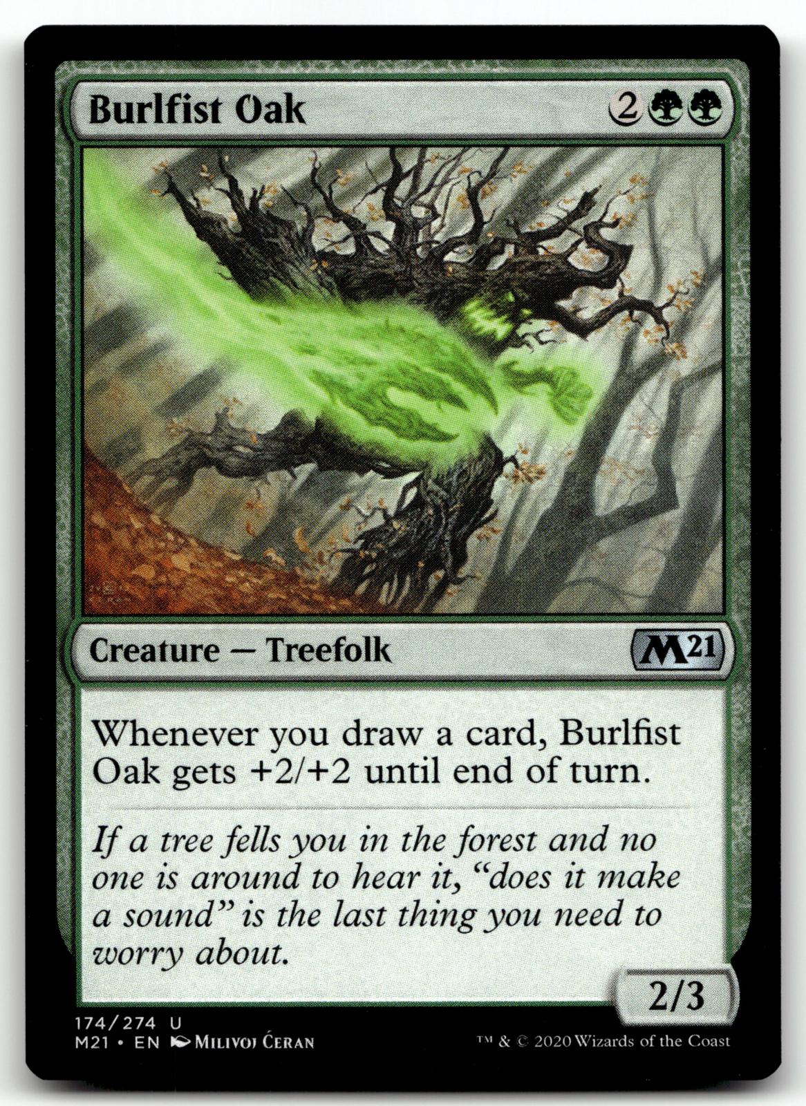 Burlfist Oak 174 Uncommon Core Set 2021 Magic: The Gathering Near Mint