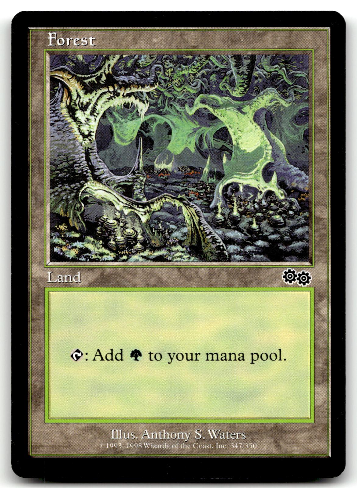 Forest (347) 347 Land Urza's Saga Magic: The Gathering Near Mint