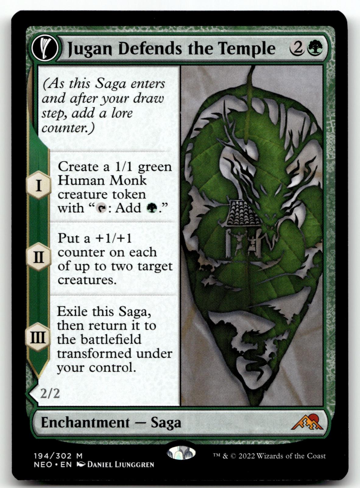 Jugan Defends the Temple 194 Kamigawa: Neon Dynasty Magic: The Gathering NM