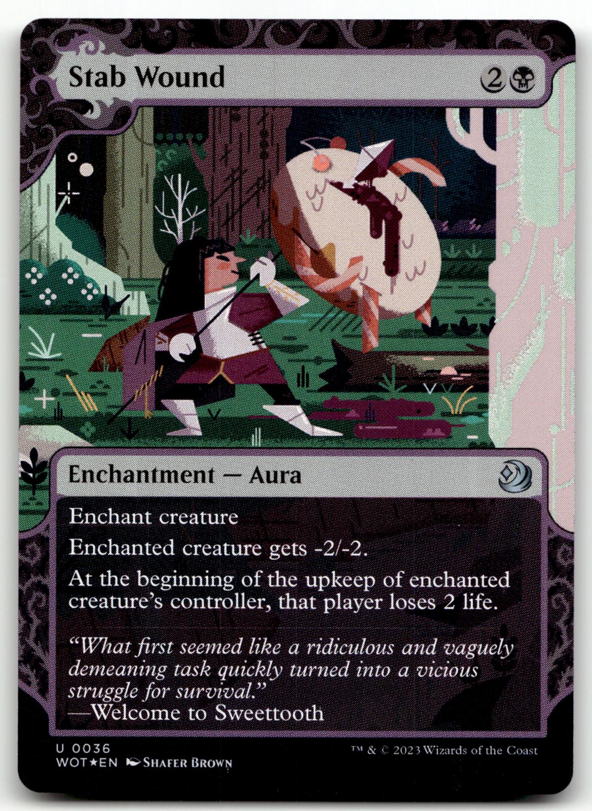 Stab Wound 36 Wilds of Eldraine: Enchanting Tales Magic: The Gathering Foil NM