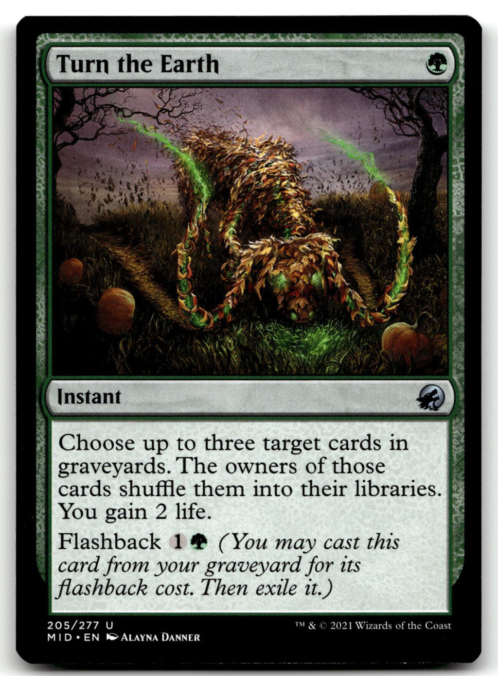 Turn the Earth 205 Uncommon Innistrad: Midnight Hunt Magic: The Gathering NM