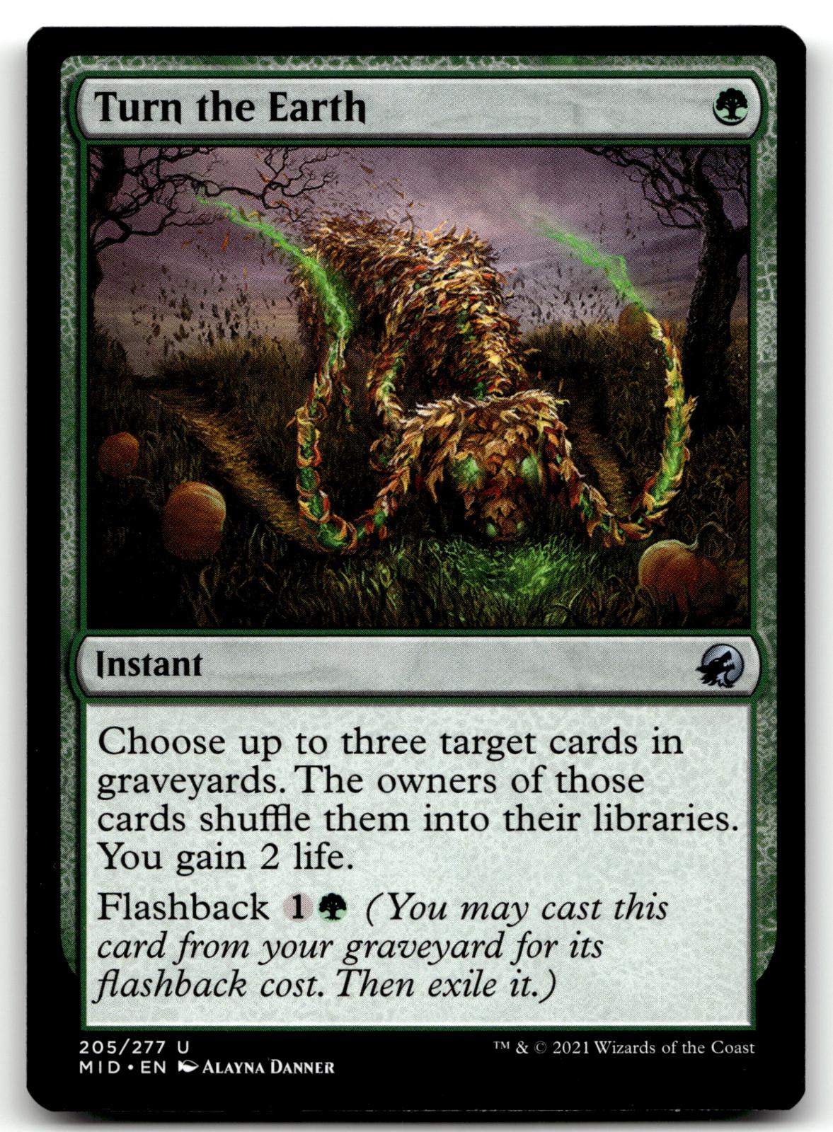Turn the Earth 205 Uncommon Innistrad: Midnight Hunt Magic: The Gathering NM