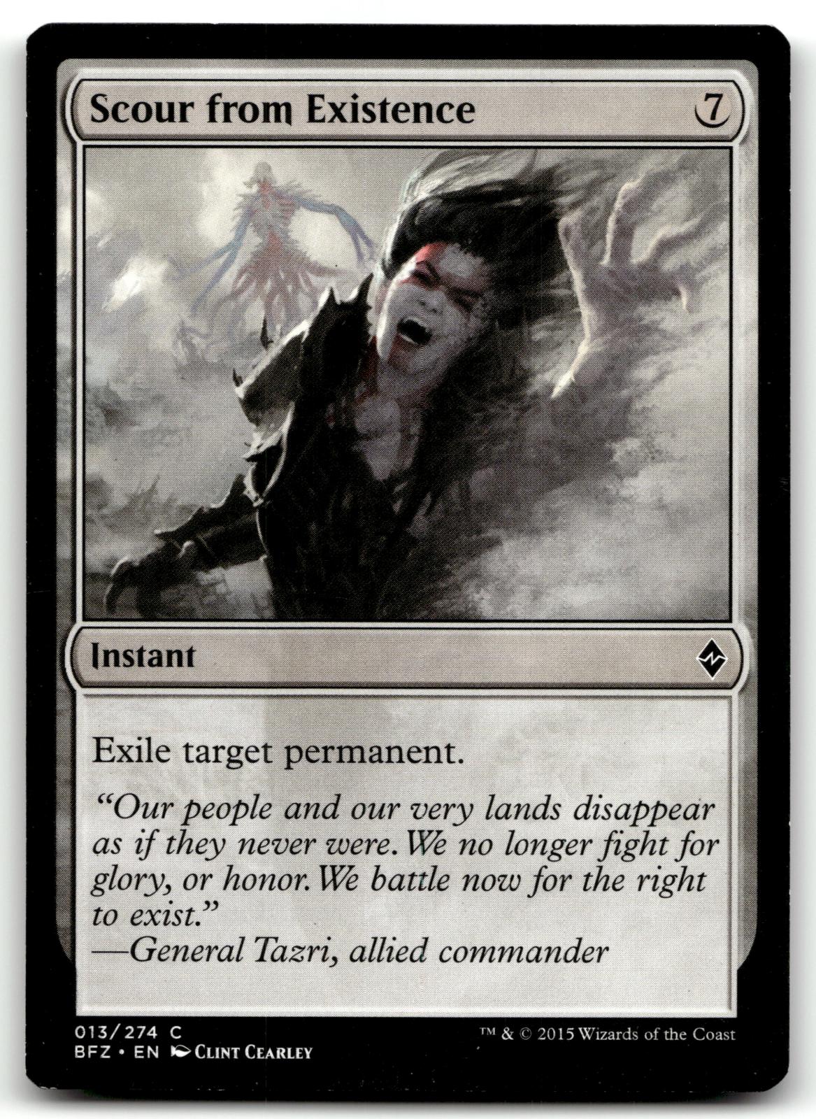 Scour from Existence 13 Common Battle for Zendikar Magic: The Gathering NM