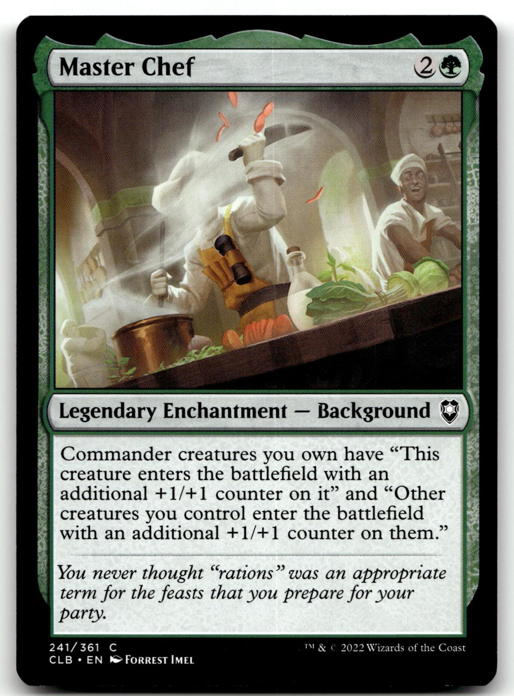 Master Chef 241 Commander Legends: Battle for Baldur's Gate Magic: The Gathering
