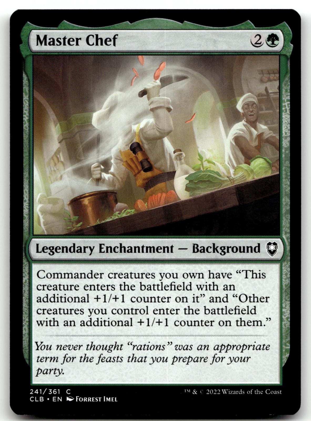 Master Chef 241 Commander Legends: Battle for Baldur's Gate Magic: The Gathering