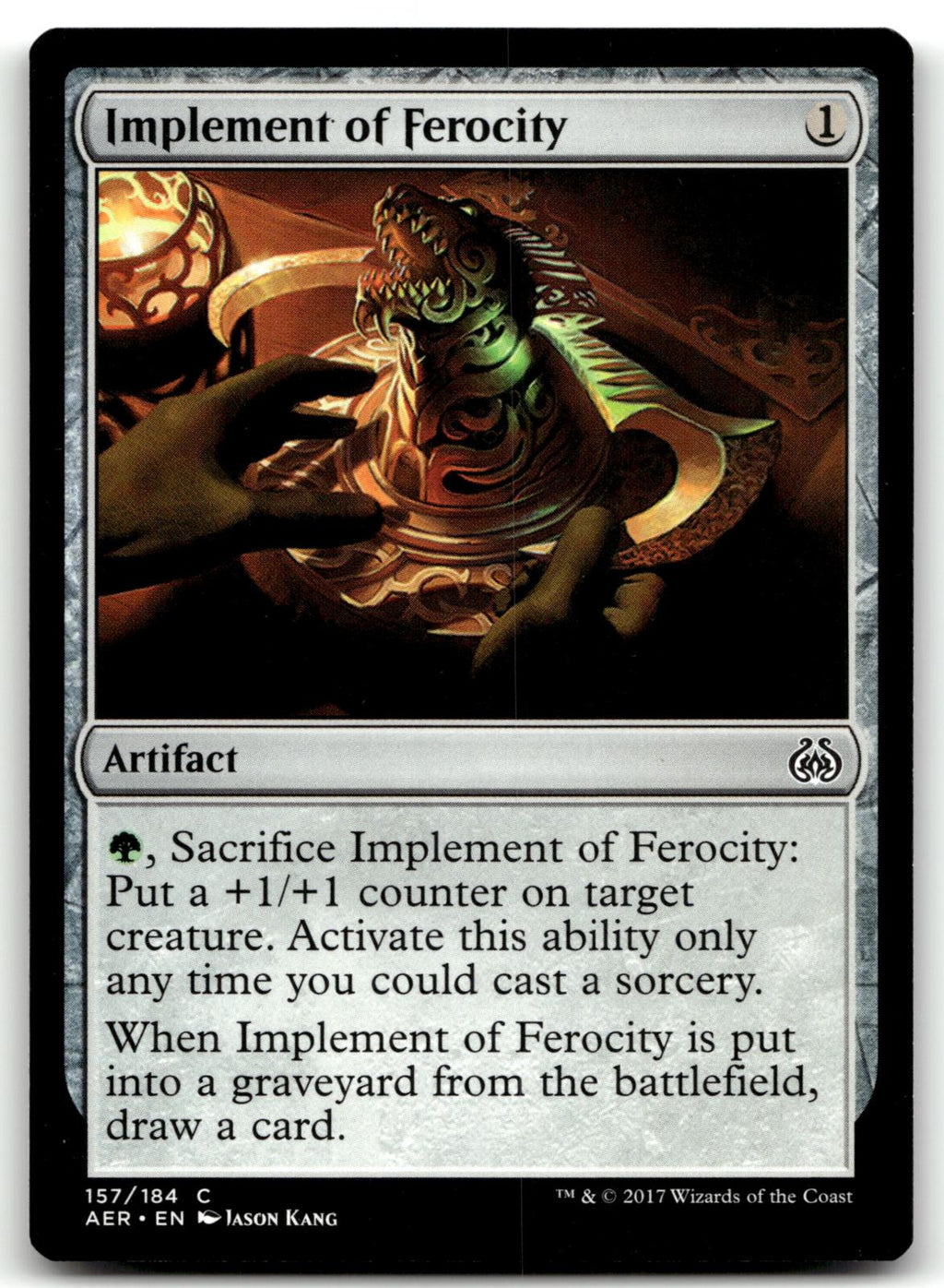 Implement of Ferocity 157 Common Aether Revolt Magic: The Gathering Near Mint