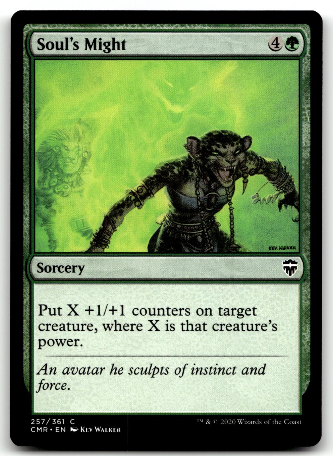Soul's Might 257 Common Commander Legends Magic: The Gathering Near Mint