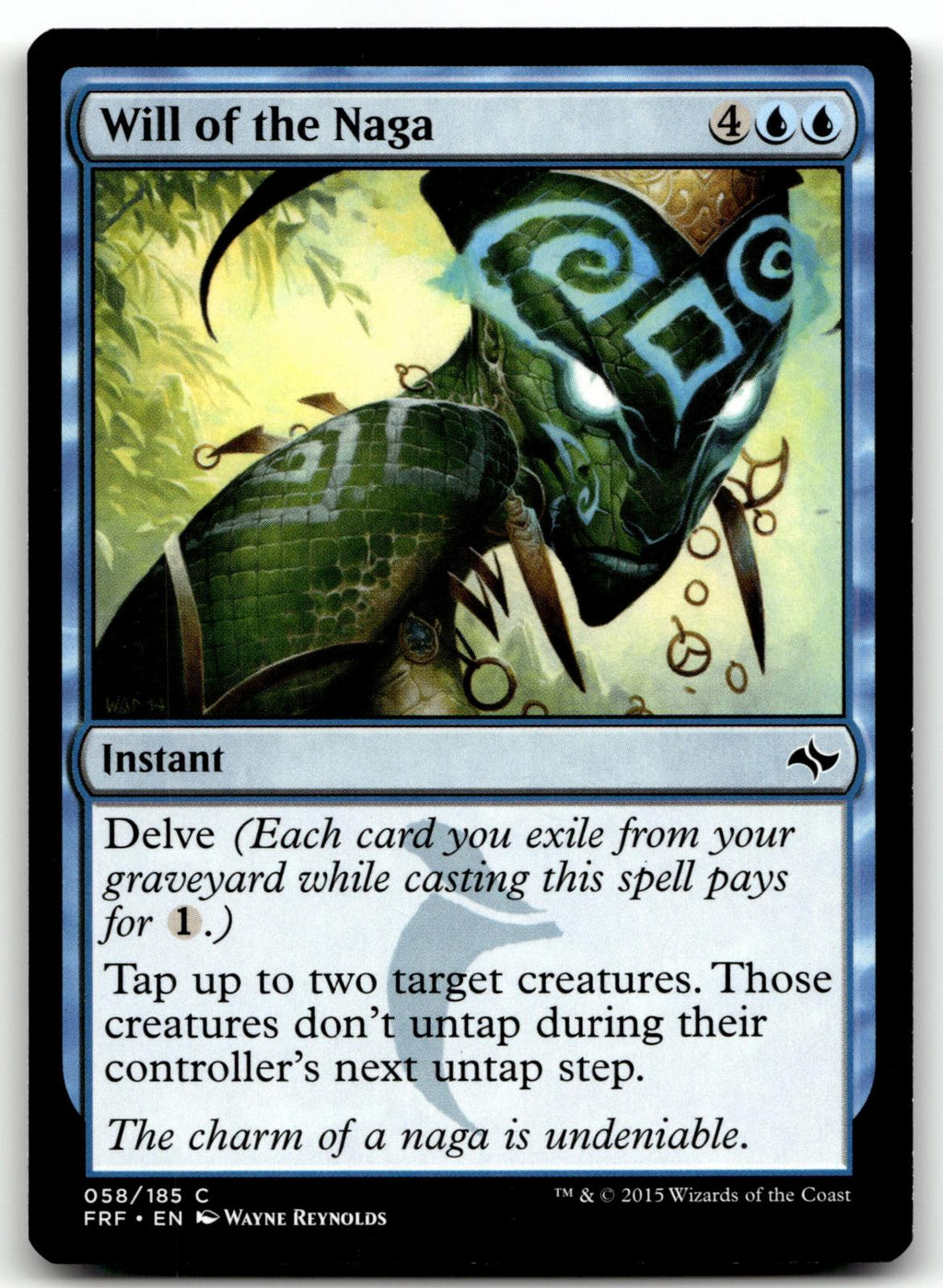 Will of the Naga 58 Common Fate Reforged Magic: The Gathering Near Mint