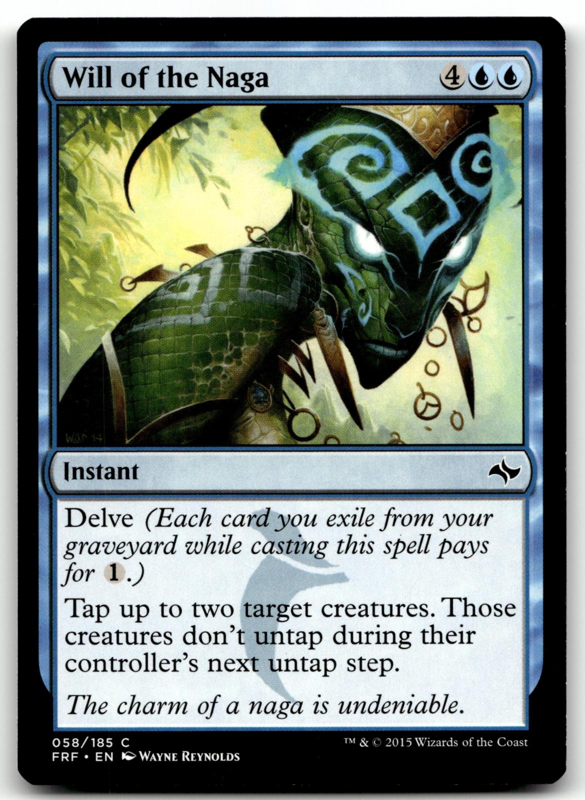 Will of the Naga 58 Common Fate Reforged Magic: The Gathering Near Mint