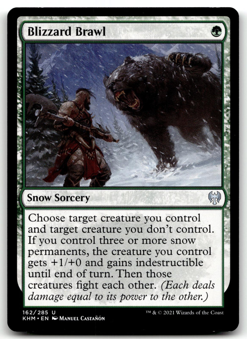 Blizzard Brawl 162 Uncommon Kaldheim Magic: The Gathering Near Mint