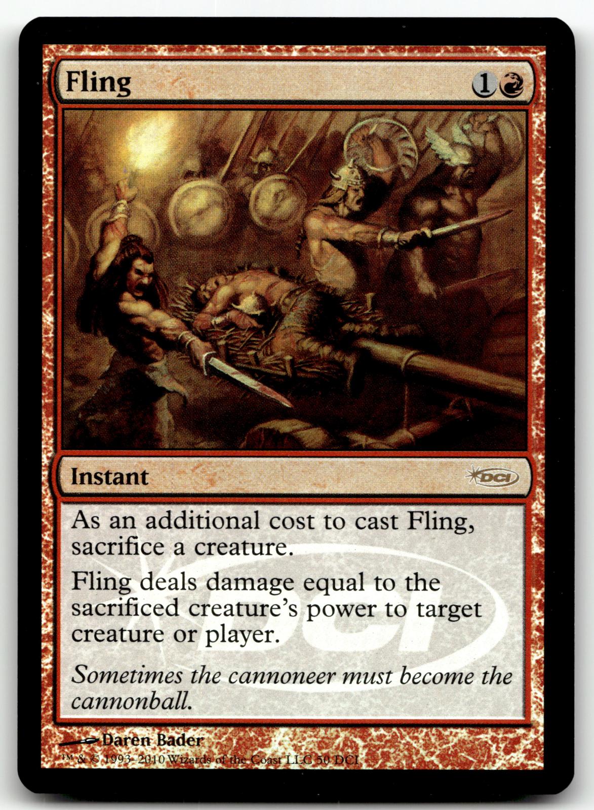 Fling (DCI) 50 Promo WPN & Gateway Promos Magic: The Gathering Foil Near Mint