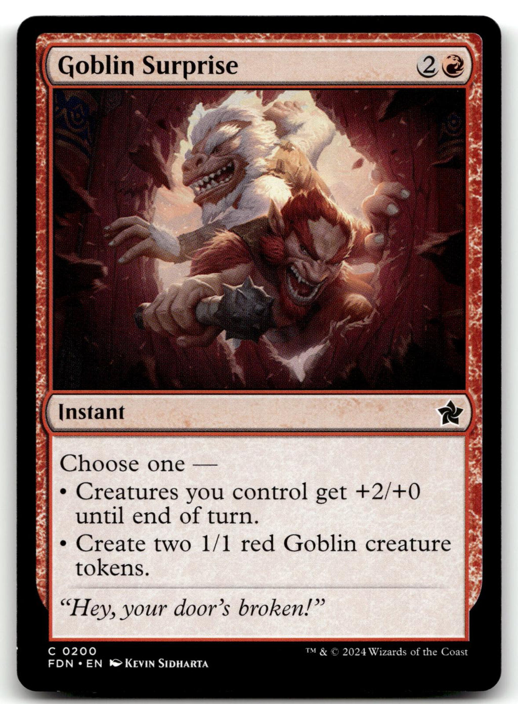 Goblin Surprise 200 Common Foundations Magic: The Gathering Near Mint