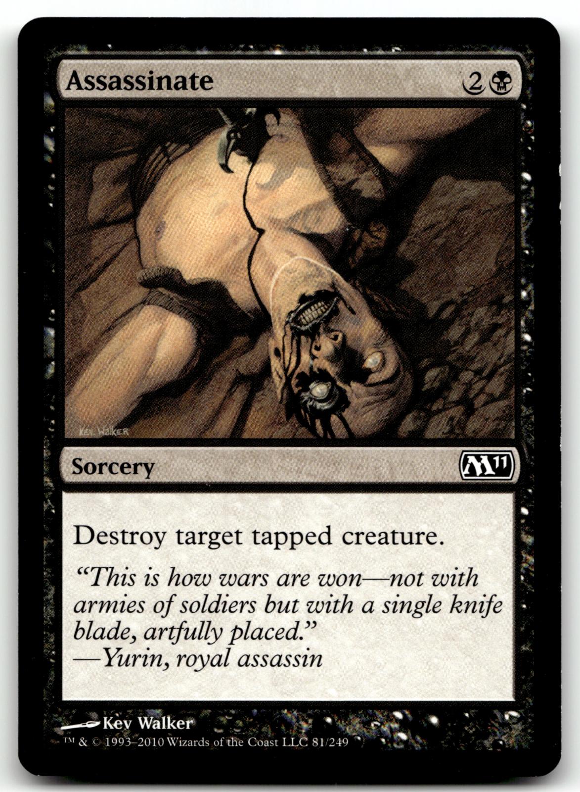 Assassinate 81 Common Magic 2011 (M11) Magic: The Gathering Near Mint