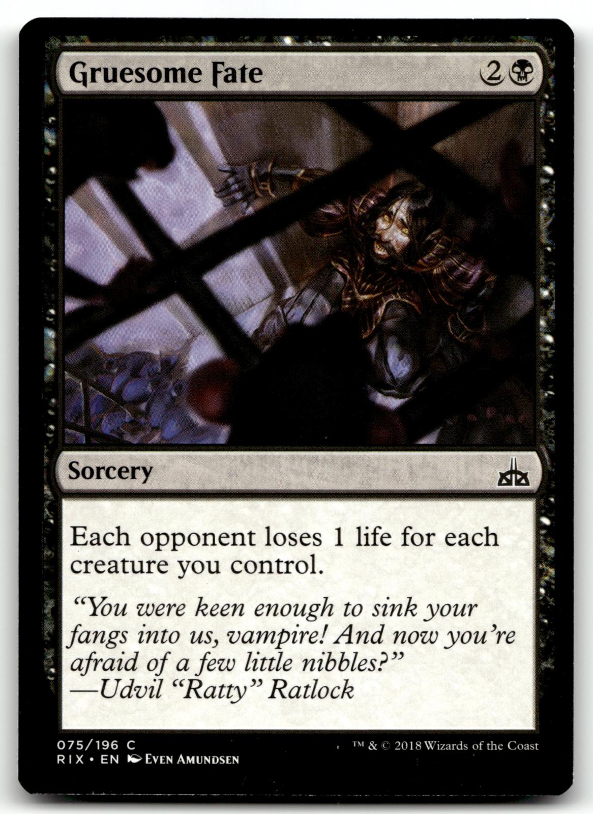 Gruesome Fate 75 Common Rivals of Ixalan Magic: The Gathering Near Mint