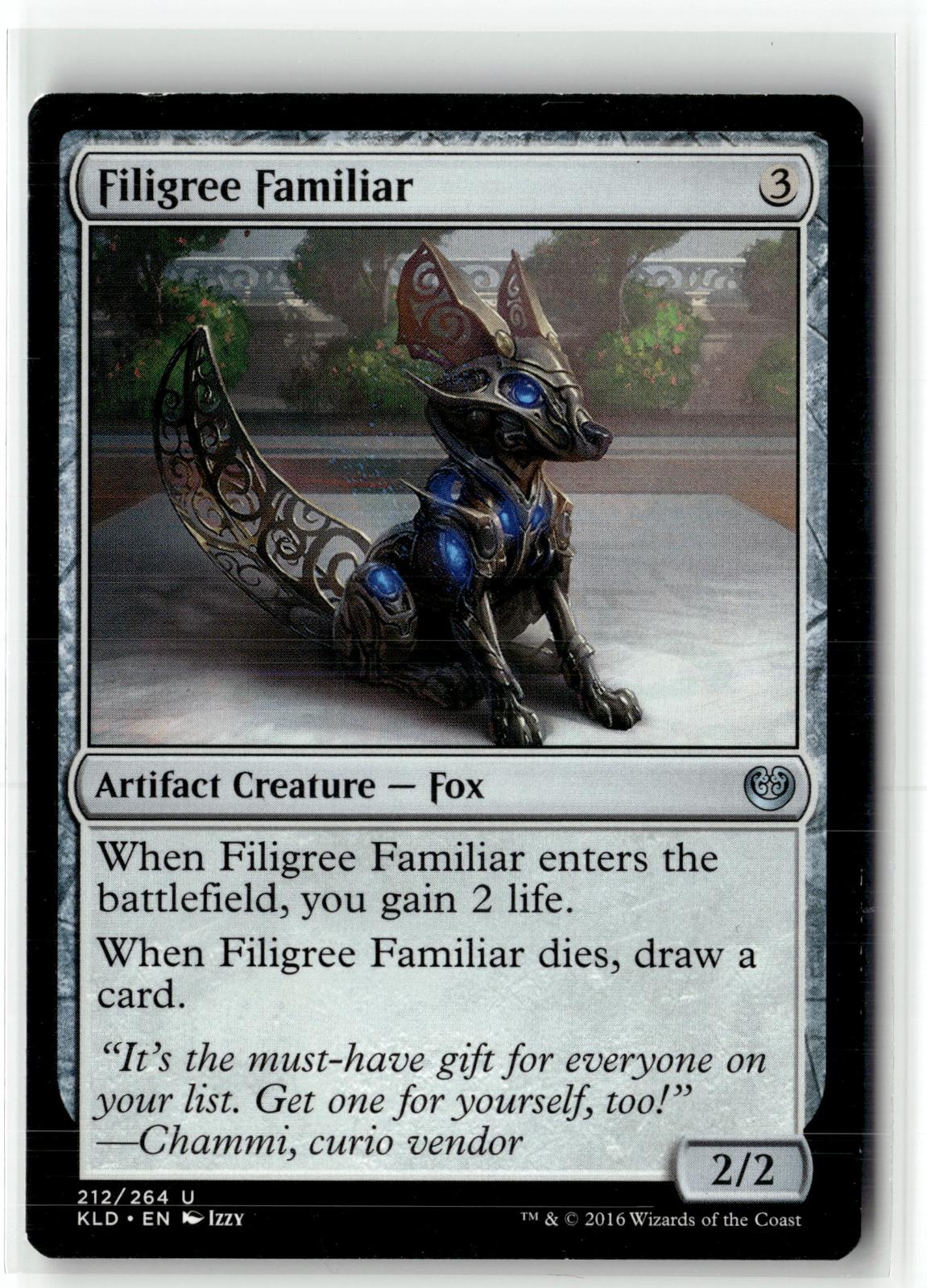 Filigree Familiar 212 Uncommon Kaladesh Magic: The Gathering Near Mint