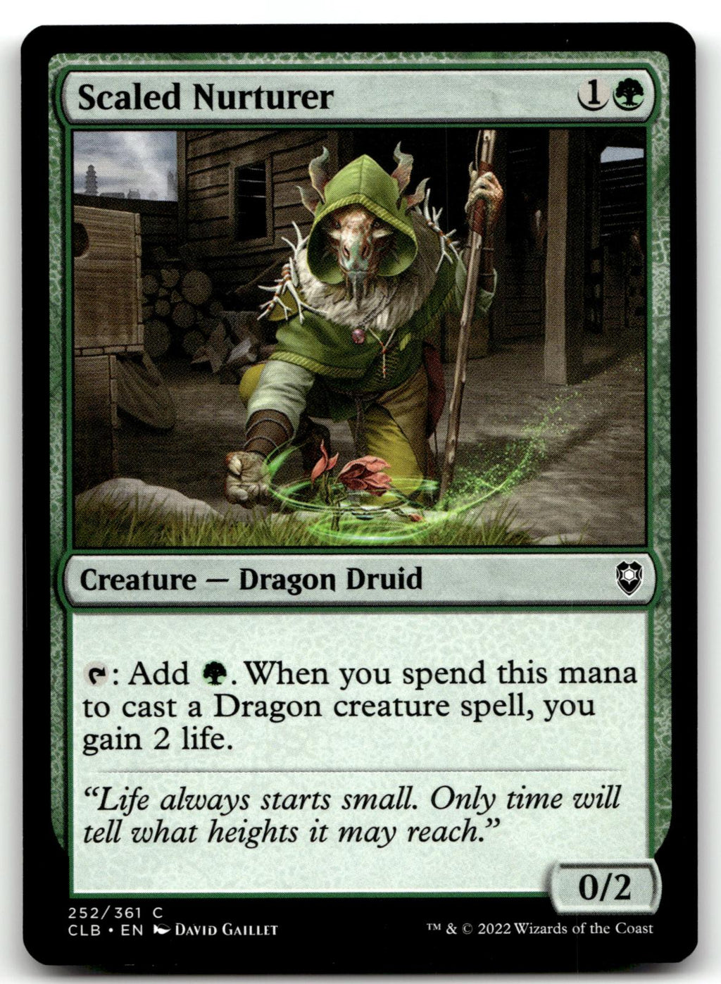 Scaled Nurturer 252 Commander Legends: Battle for Baldur's Gate Magic: 