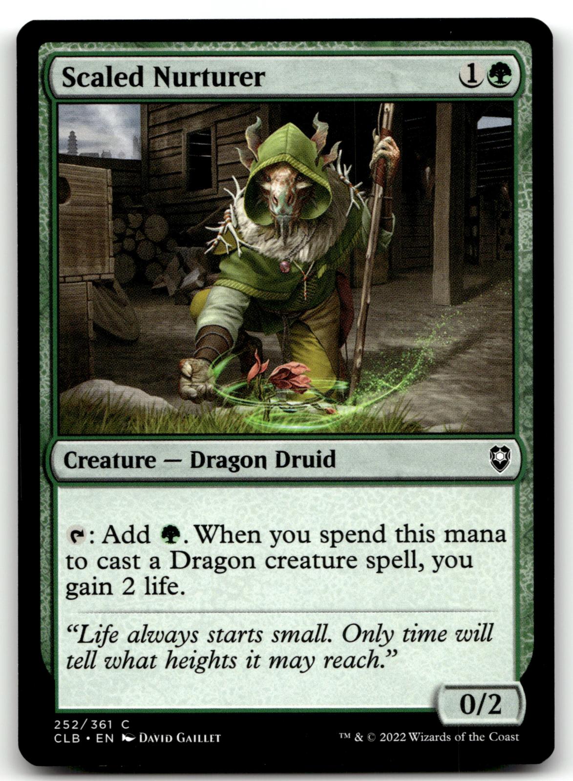 Scaled Nurturer 252 Commander Legends: Battle for Baldur's Gate Magic: 