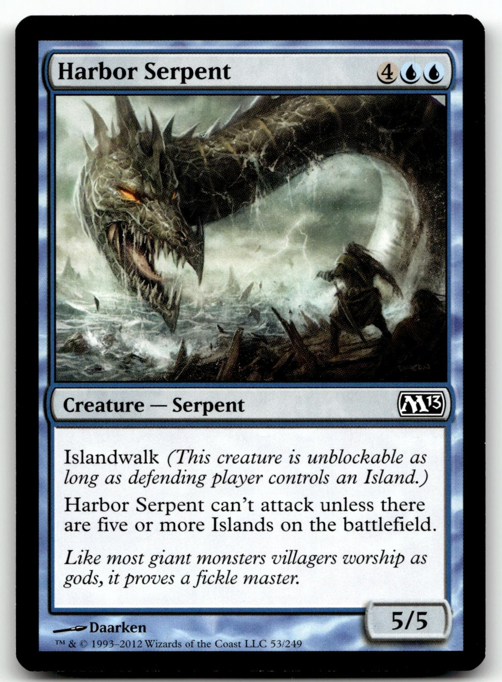Harbor Serpent 53 Common Magic 2013 (M13) Magic: The Gathering Near Mint