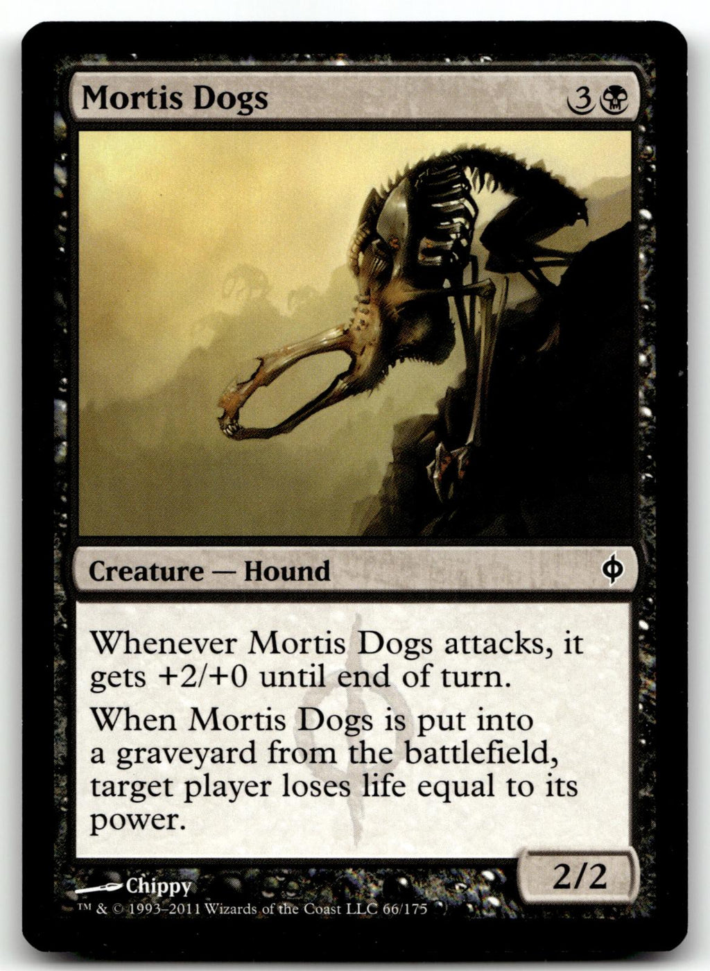 Mortis Dogs 66 Common New Phyrexia Magic: The Gathering Near Mint