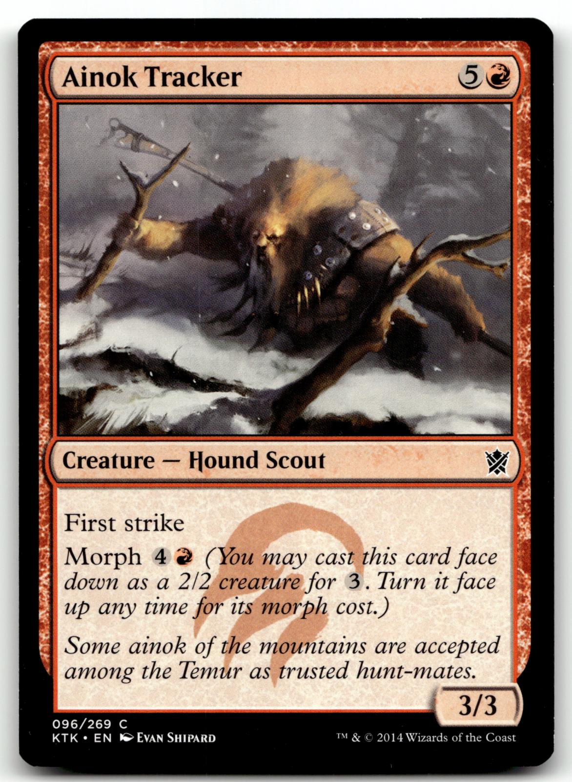 Ainok Tracker 96 Common Khans of Tarkir Magic: The Gathering Near Mint